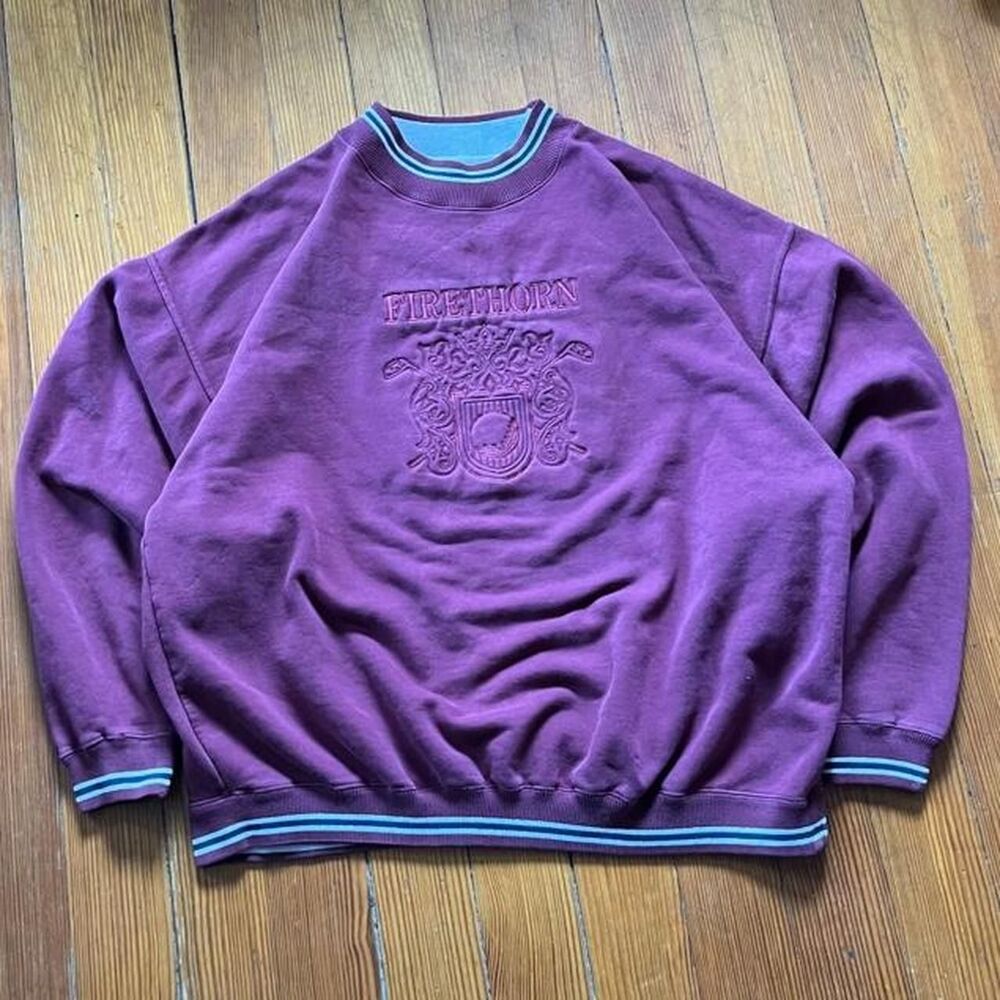Gear-for-sports Men's Burgundy and Purple Sweatshirt